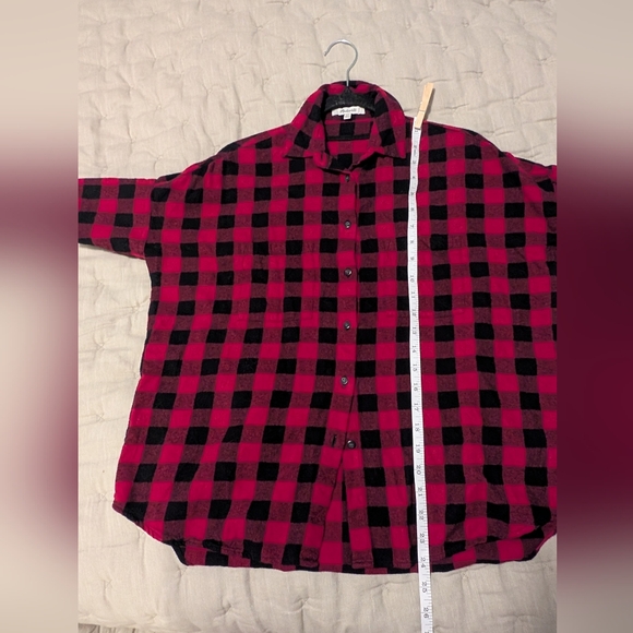 Madewell- Red/Black Buffalo Plaid Button Down Shirt - Picture 7 of 10